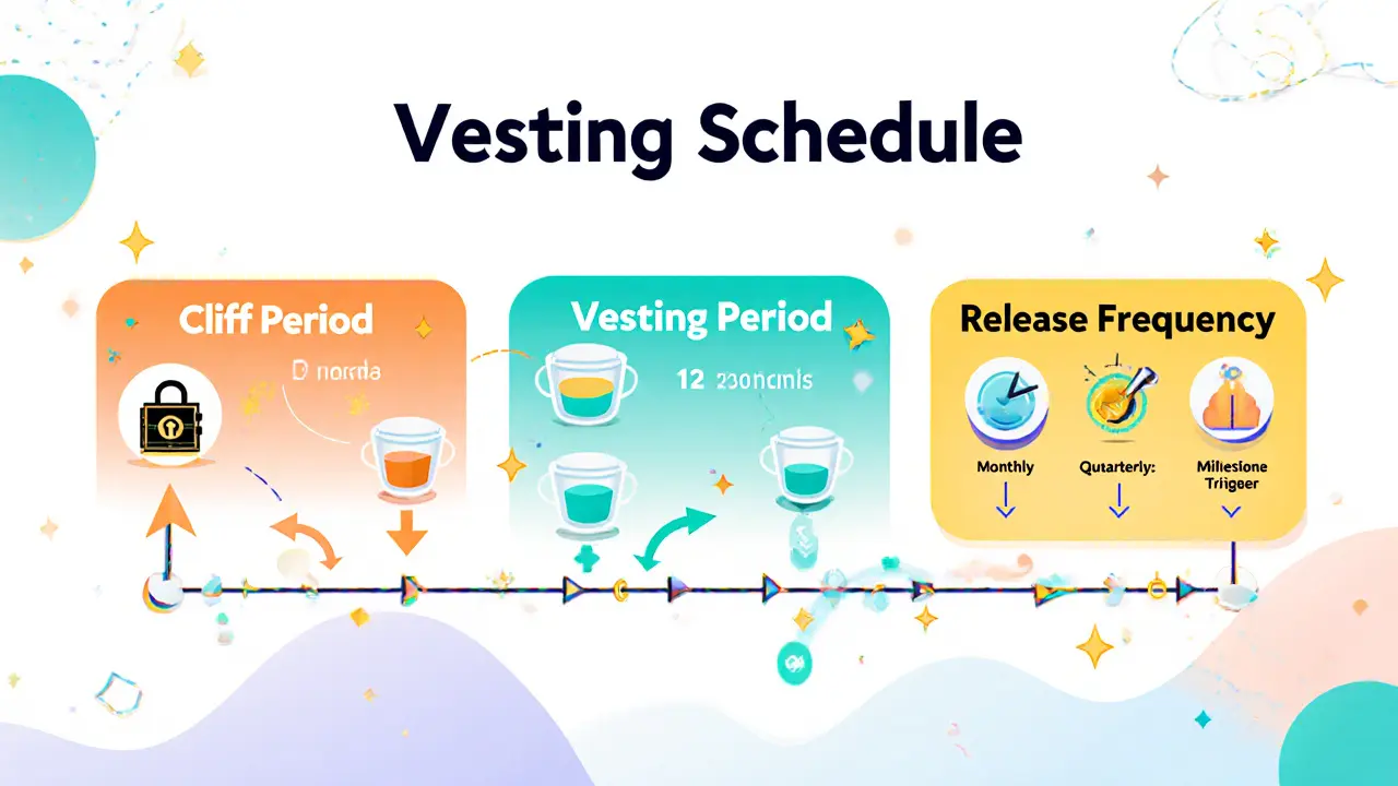 How vesting boosts token price stability