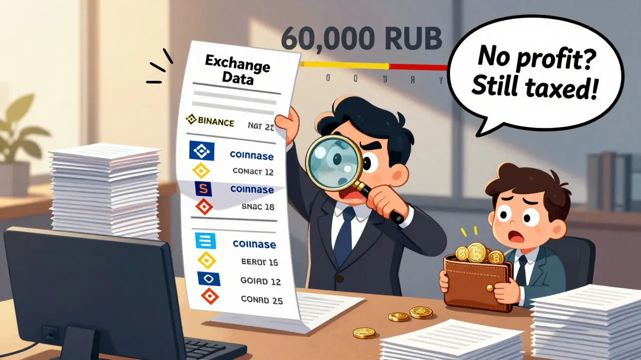 Accountant overwhelmed by foreign exchange data, investor confused by tax threshold wall.