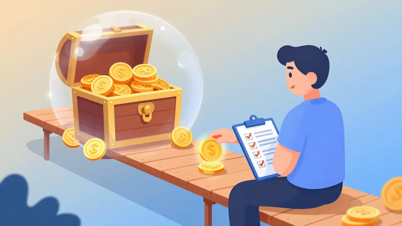 A user tests a transaction with one coin while shielding a larger portfolio nearby.