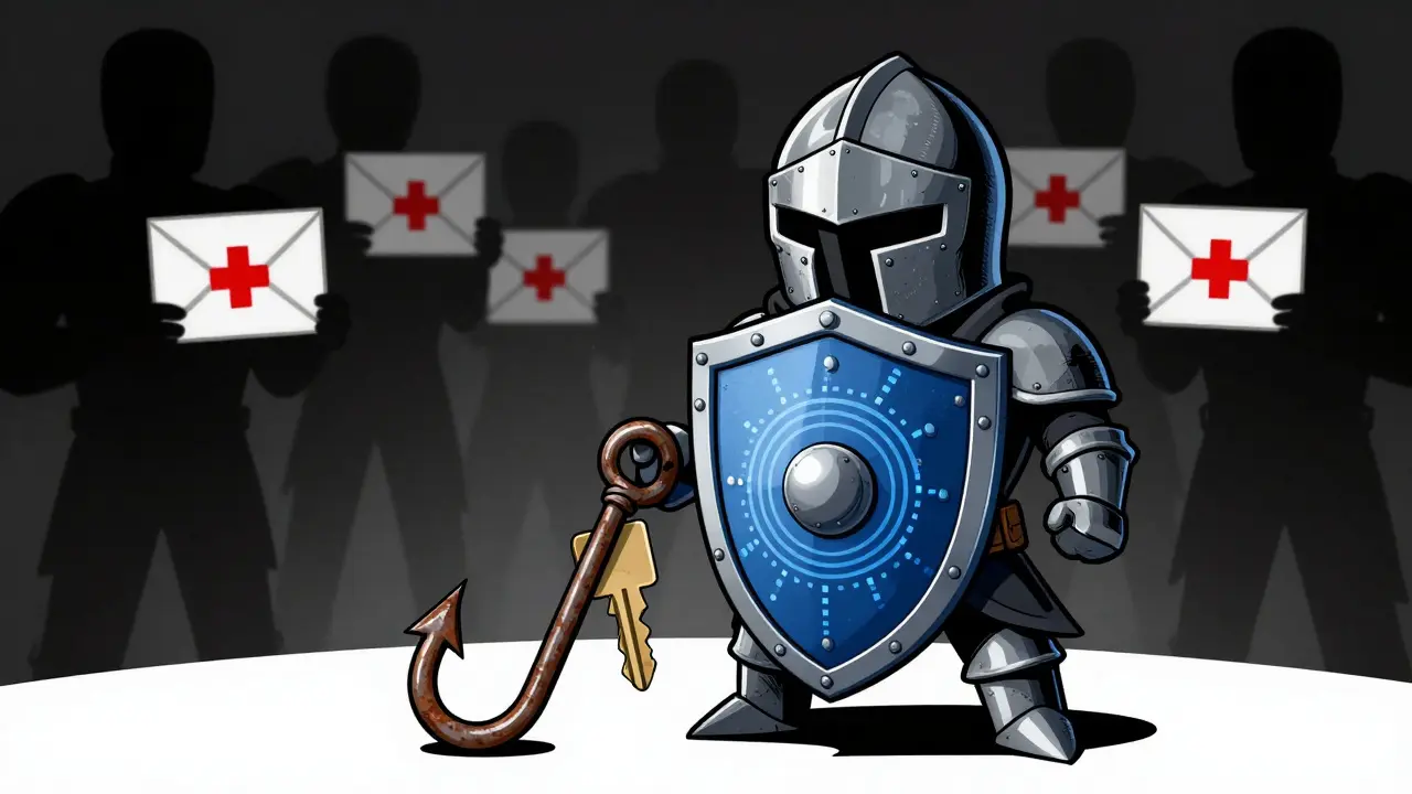 Knight shield blocking fishing hook from stealing digital keys