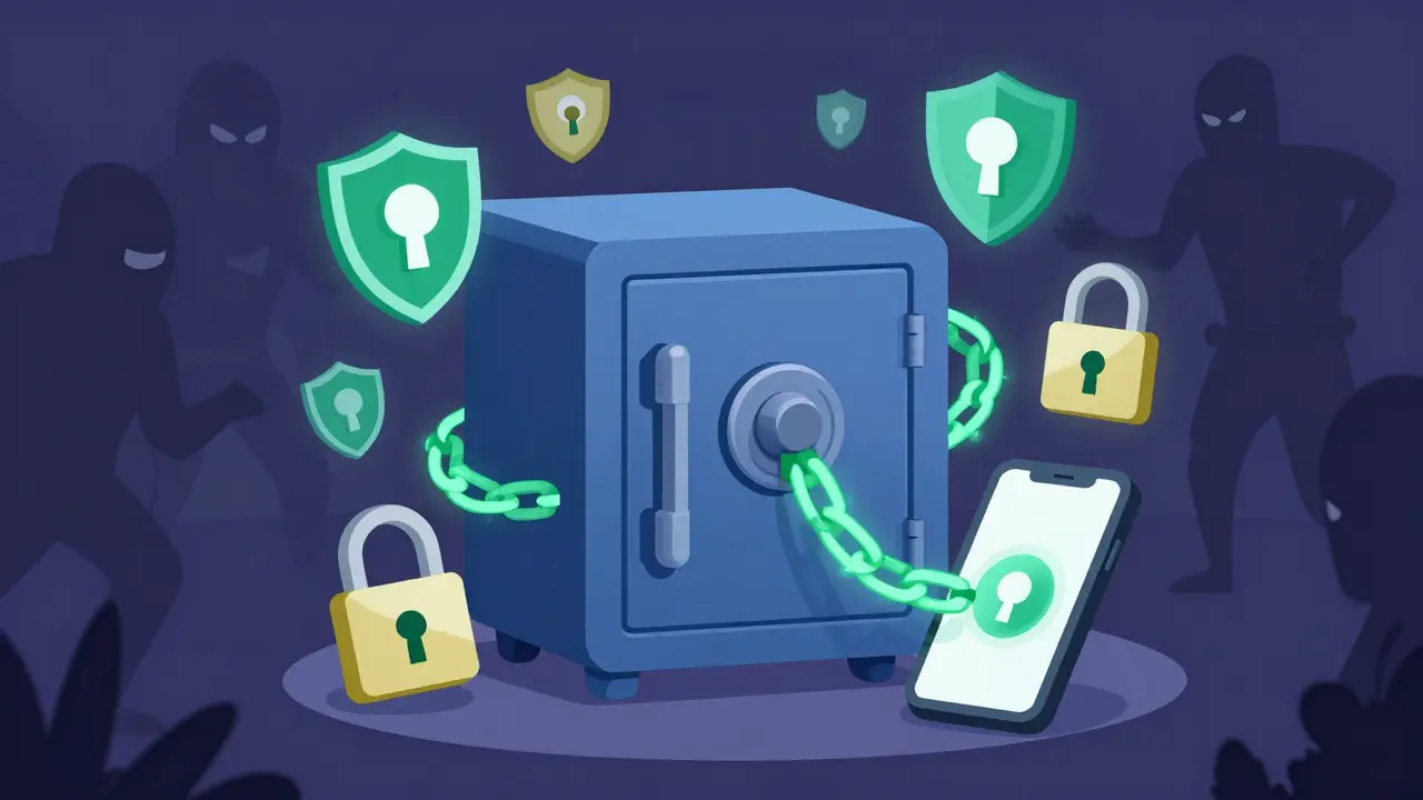 Secure hardware wallet protecting assets from hackers