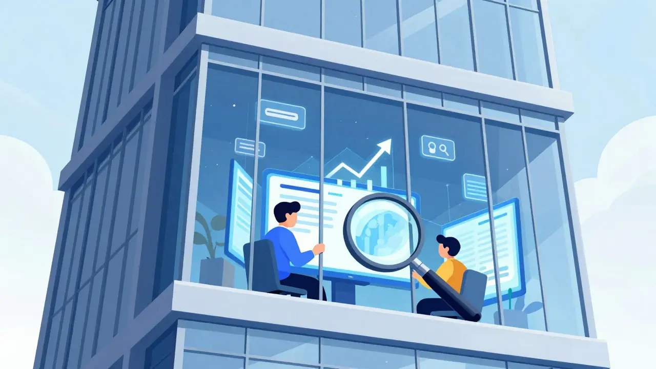 Cartoon of Singaporeans researching crypto on screens