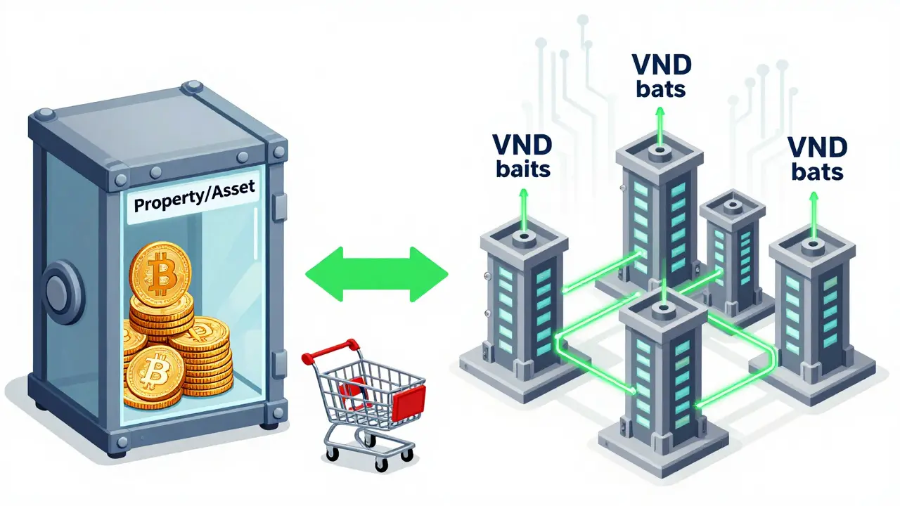 Illustration of crypto as property, not payment, with licensed exchanges