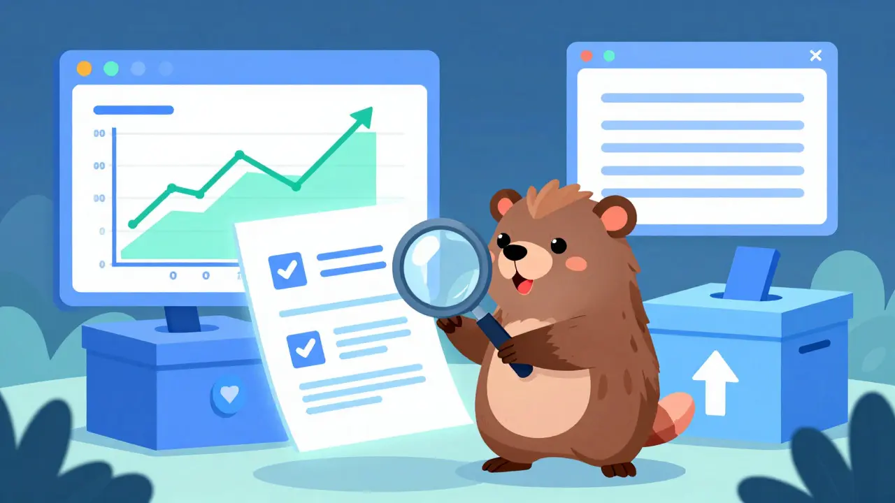 Illustration of an opossum using tools like a magnifying glass for contract scanning