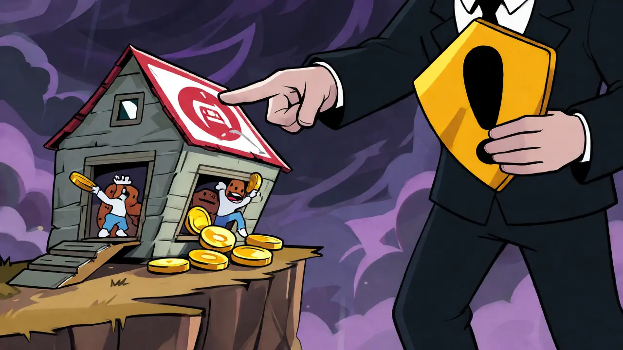 Unstable crypto exchange shack on a cliff edge under regulatory scrutiny
