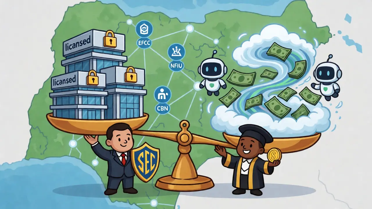 Whimsical scale balancing SEC and CBN regulations over crypto exchanges